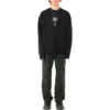 Cardigan mit durchgängigem Logo in derselben Farbe „Schwarz“ 720058T16611000
