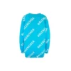 Cardigan mit Logo-Monogramm, lockere Passform „Blue“ 625330T31784661