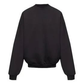 Care Label Sweatshirt mit Rundhalsausschnitt „Black“ 724511TNVL61070