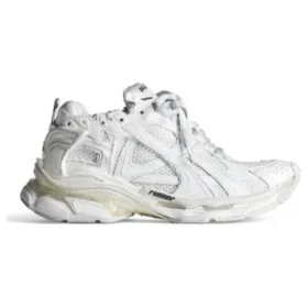 Cargo-Sneaker „Hellbeige Mikrofaser und Mesh“ 772774W3RMU9000