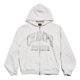 Champs-Elysées Full-Zip-Hoodie Regular Fit „Weiß“ 803264TRVM99016