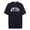 Cities New York T-Shirt, mittlere Passform „Dark Blue“ 612965TLVM23967