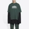 Cities Paris T-Shirt, mittlere Passform „Grün“ 612966TLVL73011