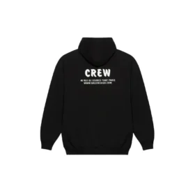 Crew-Shirt mit Aufdruck, schwarz 578135TIV751070