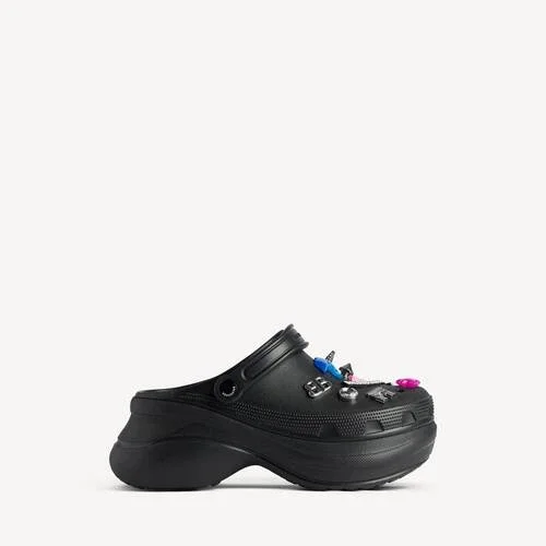 Crocs™ Damen-Pantoletten „Jibbitz™“ in Schwarz Crocs™ Damen-Pantoletten „Jibbitz™“ in Schwarz