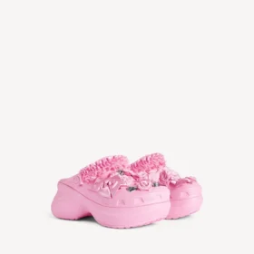 Crocs™-Pantoletten für Damen mit Jibbitz™ in Hellrosa