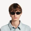 Daily Sonnenbrille in rechteckiger Form, schwarz Daily Sonnenbrille in rechteckiger Form, schwarz