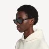 Daily Sonnenbrille in rechteckiger Form, schwarz Daily Sonnenbrille in rechteckiger Form, schwarz