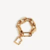 Damen-B-Armband in glänzendem Gold Damen-B-Armband in glänzendem Gold