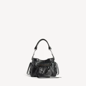 Damen-Beuteltasche „Le City“ klein in Schwarz Damen-Beuteltasche „Le City“ klein in Schwarz