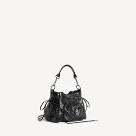 Damen-Beuteltasche „Le City“ klein in Schwarz Damen-Beuteltasche „Le City“ klein in Schwarz