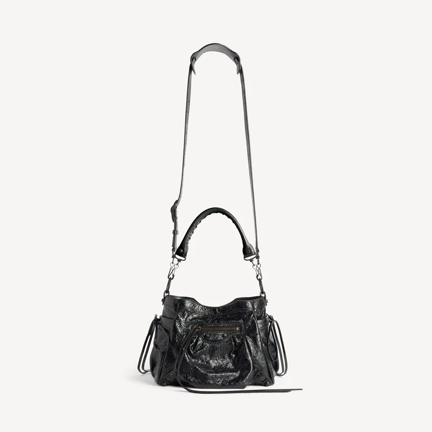 Damen-Beuteltasche „Le City“ klein in Schwarz Damen-Beuteltasche „Le City“ klein in Schwarz