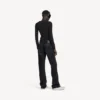 Damen-City-Hose mit geradem Bein in Schwarz Damen-City-Hose mit geradem Bein in Schwarz