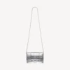 Damen-Geldbörse in Hourglass-Form mit Kette in Silber Damen-Geldbörse in Hourglass-Form mit Kette in Silber