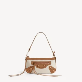 Damen-Geldbörse „Le City“ mit Riemen in Beige/Camel