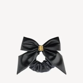 Damen-Haargummi „Clemence XL“ in Schwarz/Gold