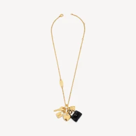 Damen-Halskette „Carousel Rodeo Collector“ in Gold/Schwarz