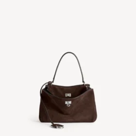 Damen-Handtasche „Rodeo“ klein in Hell-Espresso