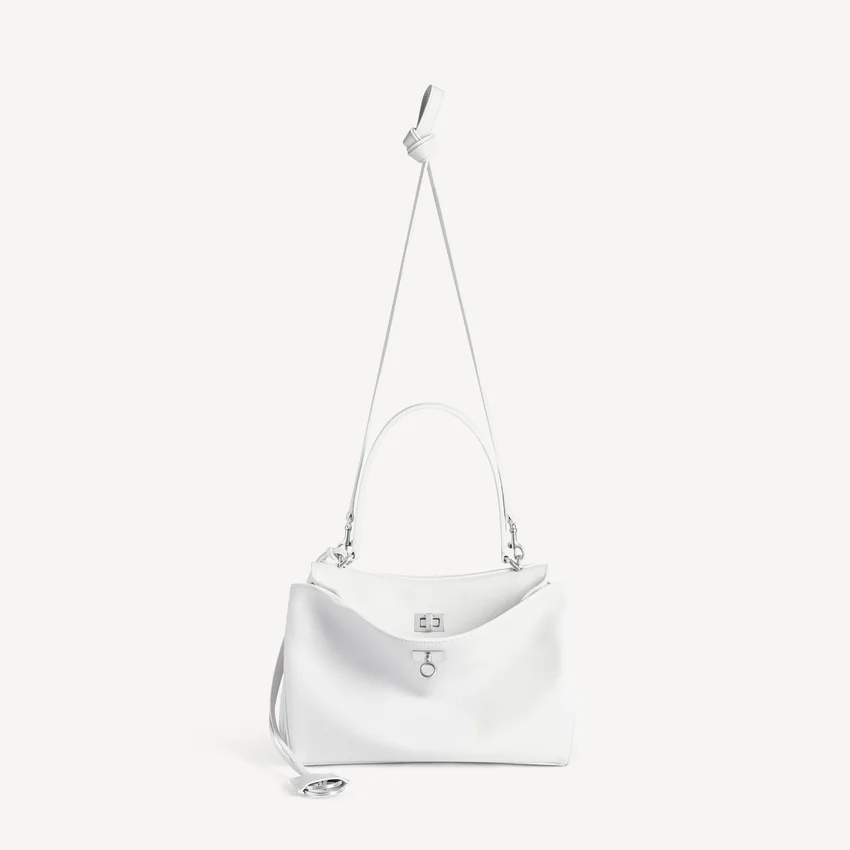 Damen-Handtasche „Rodeo“ klein in Optikweiß Damen-Handtasche „Rodeo“ klein in Optikweiß