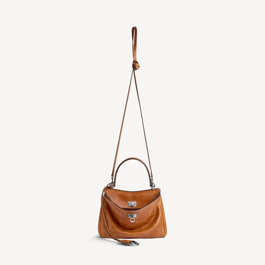 Damen-Handtasche „Rodeo“ Mini in hellbraunem Cowboy-Look Damen-Handtasche „Rodeo“ Mini in hellbraunem Cowboy-Look