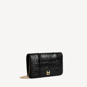 Damen-Handytasche in Hourglass-Form in Schwarz