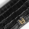 Damen-Handytasche in Hourglass-Form in Schwarz