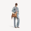 Damen-Hobo-Tasche „Le City“ in Mittelgröße, Farbe Camel Damen-Hobo-Tasche „Le City“ in Mittelgröße, Farbe Camel