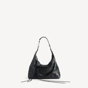 Damen-Hobo-Tasche „Le City“ klein in Schwarz