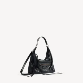 Damen-Hobo-Tasche „Le City“ klein in Schwarz