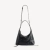 Damen-Hobo-Tasche „Le City“ klein in Schwarz Damen-Hobo-Tasche „Le City“ klein in Schwarz