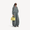 Damen-Jacke mit hohem Kragen in Elefantengrau