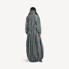 Damen-Jacke mit hohem Kragen in Elefantengrau