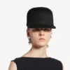 Damen-Kappe in Schwarz Damen-Kappe in Schwarz