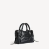 Damen-Le-City-Tasche, klein, mit riesigen Nieten und Strasssteinen in Schwarz Damen-Le-City-Tasche, klein, mit riesigen Nieten und Strasssteinen in Schwarz