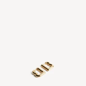 Damen-Ohrringe „b xs“ in glänzendem Gold