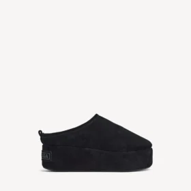 Damen-Pantolette „Alaska Soft“ mit Plateau in Schwarz