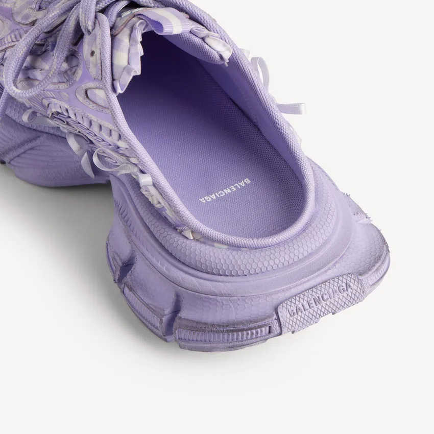 Damen-Pantolette „Check“ in 3XL, lila Damen-Pantolette „Check“ in 3XL, lila