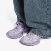 Damen-Pantolette „Check“ in 3XL, lila Damen-Pantolette „Check“ in 3XL, lila