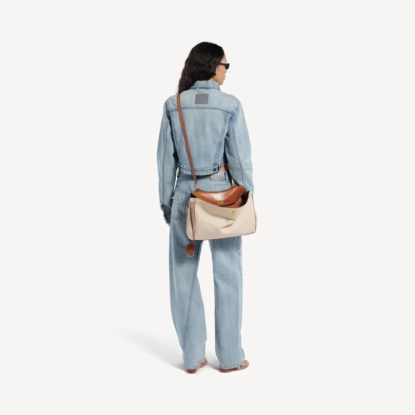 Damen-Rodeo-Handtasche, mittelgroß, in Beige/Hellbraun im Cowboy-Stil Damen-Rodeo-Handtasche, mittelgroß, in Beige/Hellbraun im Cowboy-Stil
