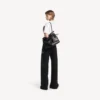 Damen-Rodeo-Handtasche, mittelgroß, in Schwarz