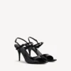 Damen-Sandale „Avenue Bow“ in Schwarz/Silber Damen-Sandale „Avenue Bow“ in Schwarz/Silber