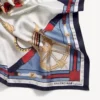 Damen-Schal „AI“ in Beige/Hellblau