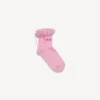 Damen-Schleifensocken in Rosa/Rot Damen-Schleifensocken in Rosa/Rot