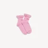 Damen-Schleifensocken in Rosa/Rot Damen-Schleifensocken in Rosa/Rot