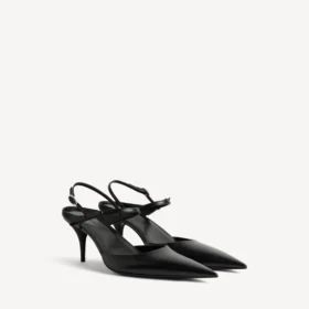 Damen-Slingback „Avenue Bow“ in Schwarz/Silber Damen-Slingback „Avenue Bow“ in Schwarz/Silber