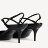 Damen-Slingback „Avenue Bow“ in Schwarz/Silber Damen-Slingback „Avenue Bow“ in Schwarz/Silber