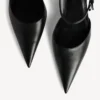 Damen-Slingback „Avenue Bow“ in Schwarz/Silber Damen-Slingback „Avenue Bow“ in Schwarz/Silber