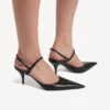 Damen-Slingback „Avenue Bow“ in Schwarz/Silber Damen-Slingback „Avenue Bow“ in Schwarz/Silber