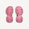 Damen-Sneaker 3XL mit Farbverlauf und Anhängern in Grau/Rosa Damen-Sneaker 3XL mit Farbverlauf und Anhängern in Grau/Rosa