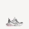 Damen-Sneaker 3XL mit transparenter Gel-Sohle in Weiß/Rosa/Schwarz Damen-Sneaker 3XL mit transparenter Gel-Sohle in Weiß/Rosa/Schwarz